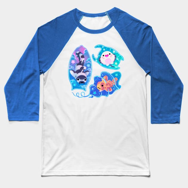 Mermaid's purse (shark egg) Baseball T-Shirt by pikaole